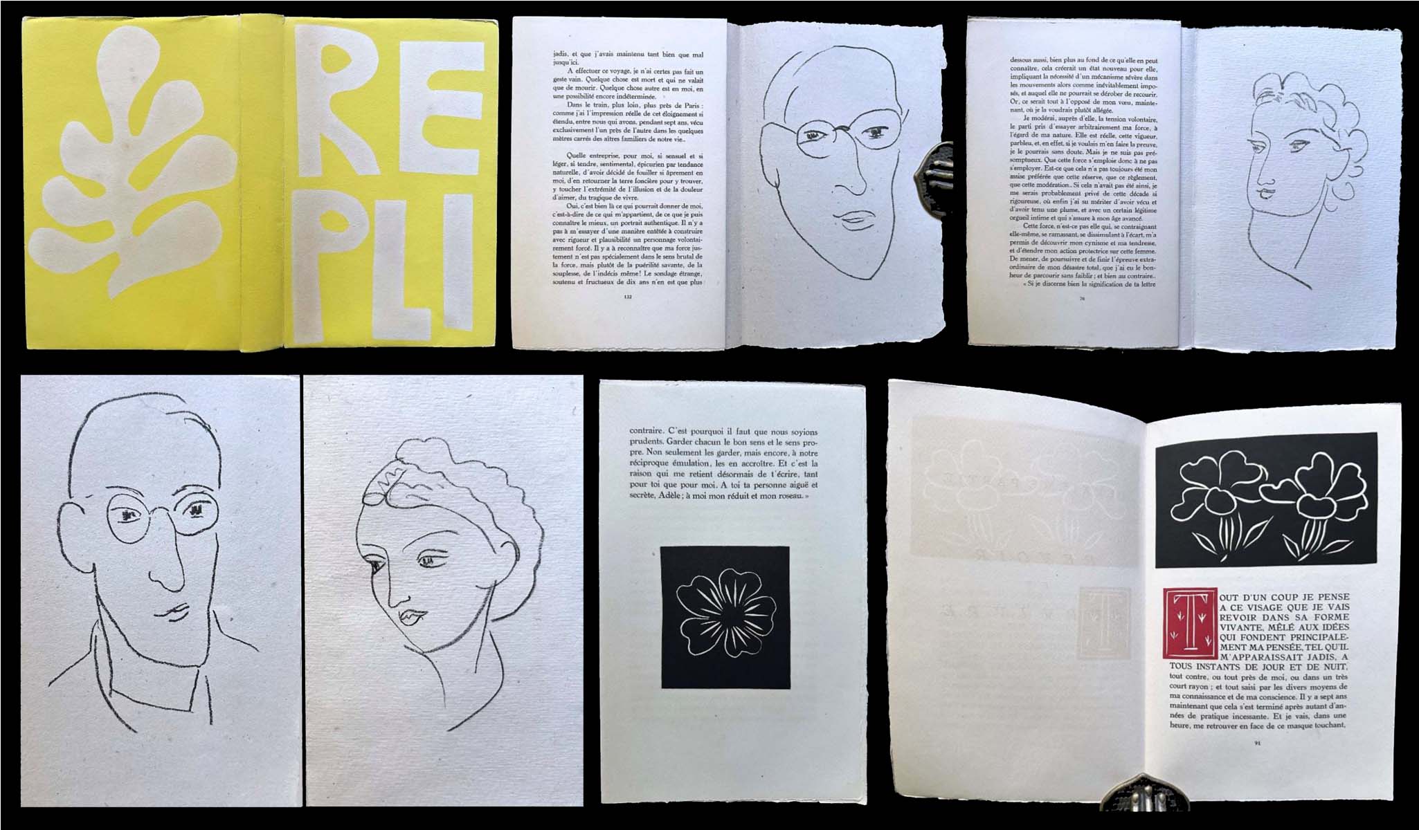 Image for Andr Rouveyre. Repli. Illustrated with engravings by Henri Matisse. 1947. Andr Rouveyre. Repli. Illustrated with engravings by Henri Matisse. 1947.